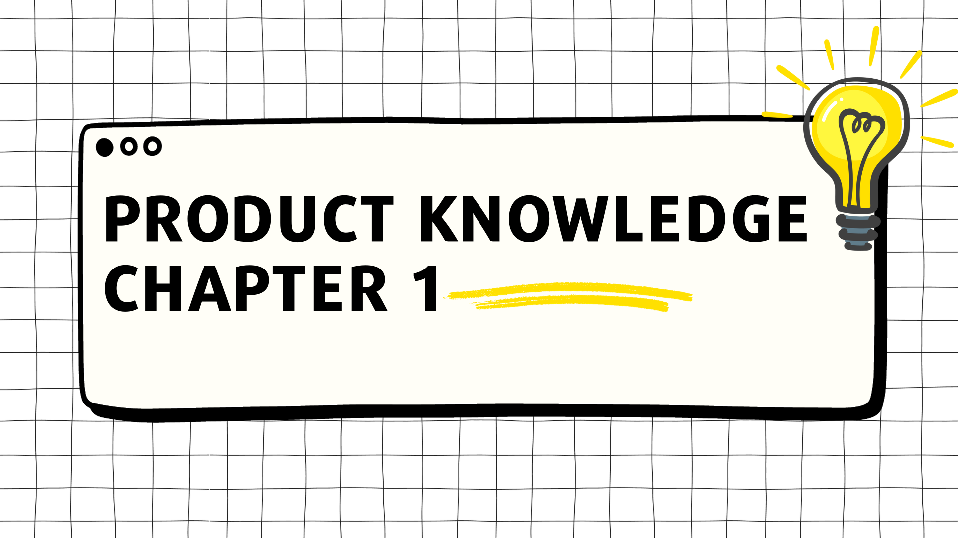 Course Image Product Knowledge Chapter 1