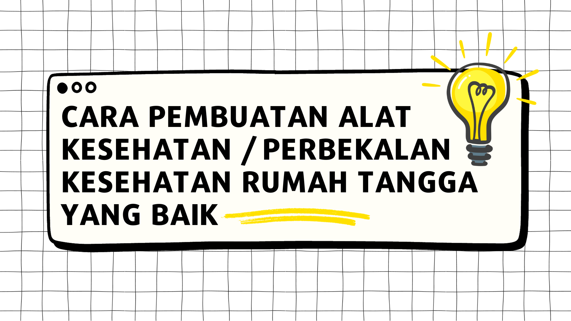 Course Image Cara Pembuatan Perbekalan Kesehatan Rumah Tangga yang Baik