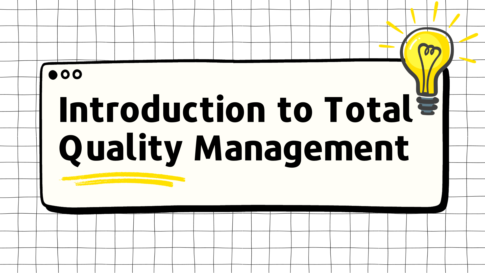 Course Image Introduction to Total Quality Management