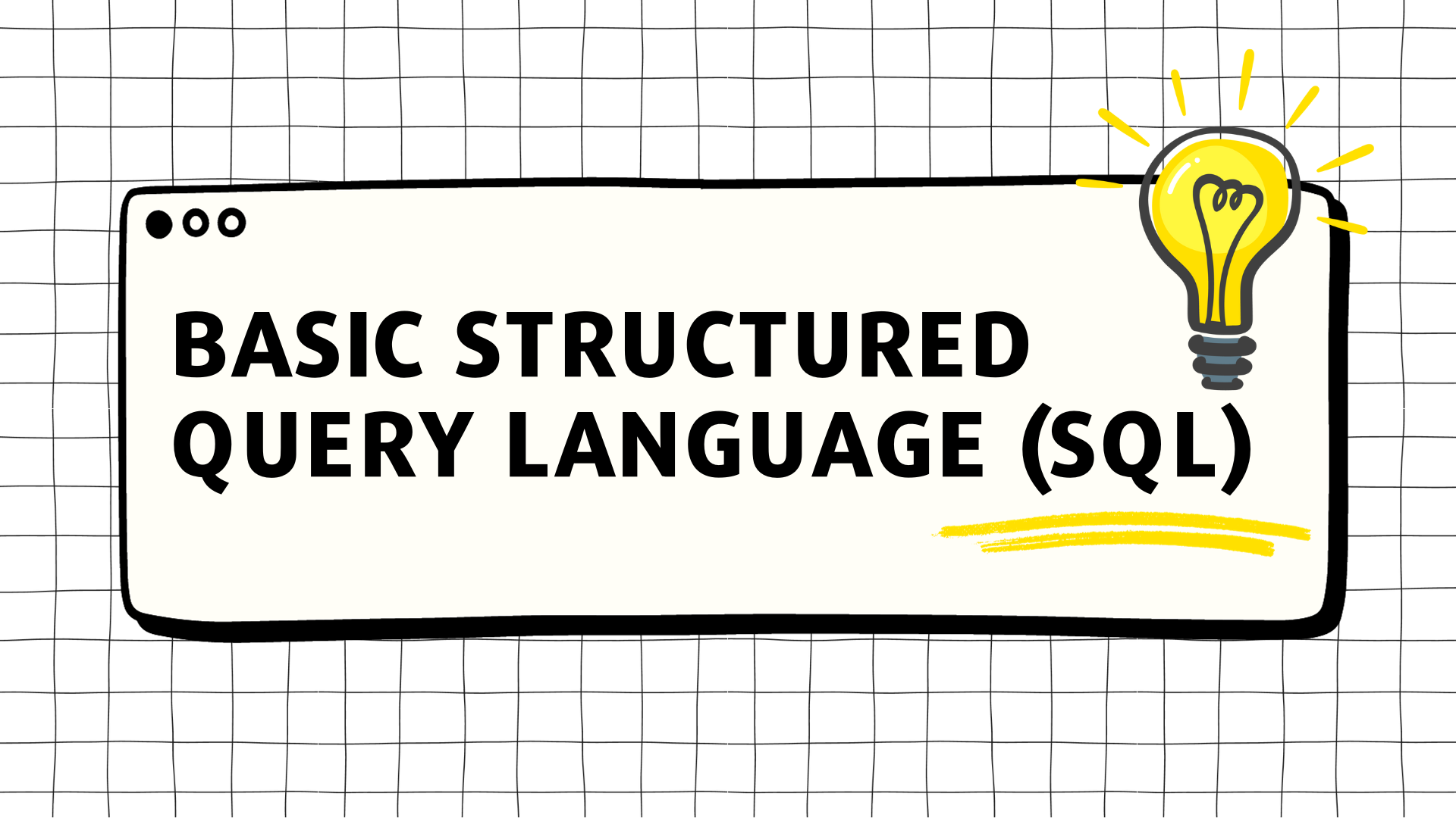 Course Image Basic SQL