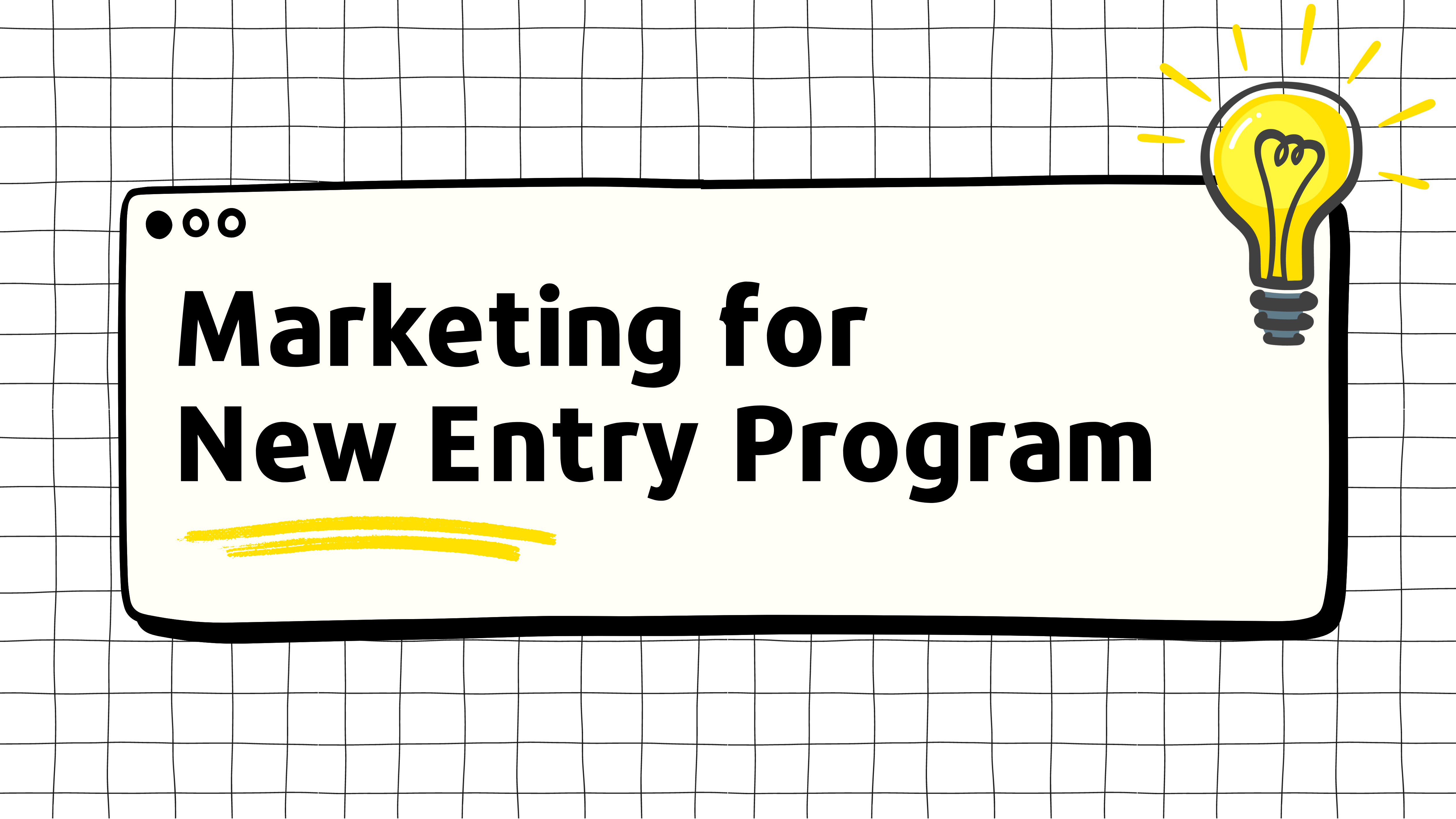 Course Image Marketing for New Entry Program