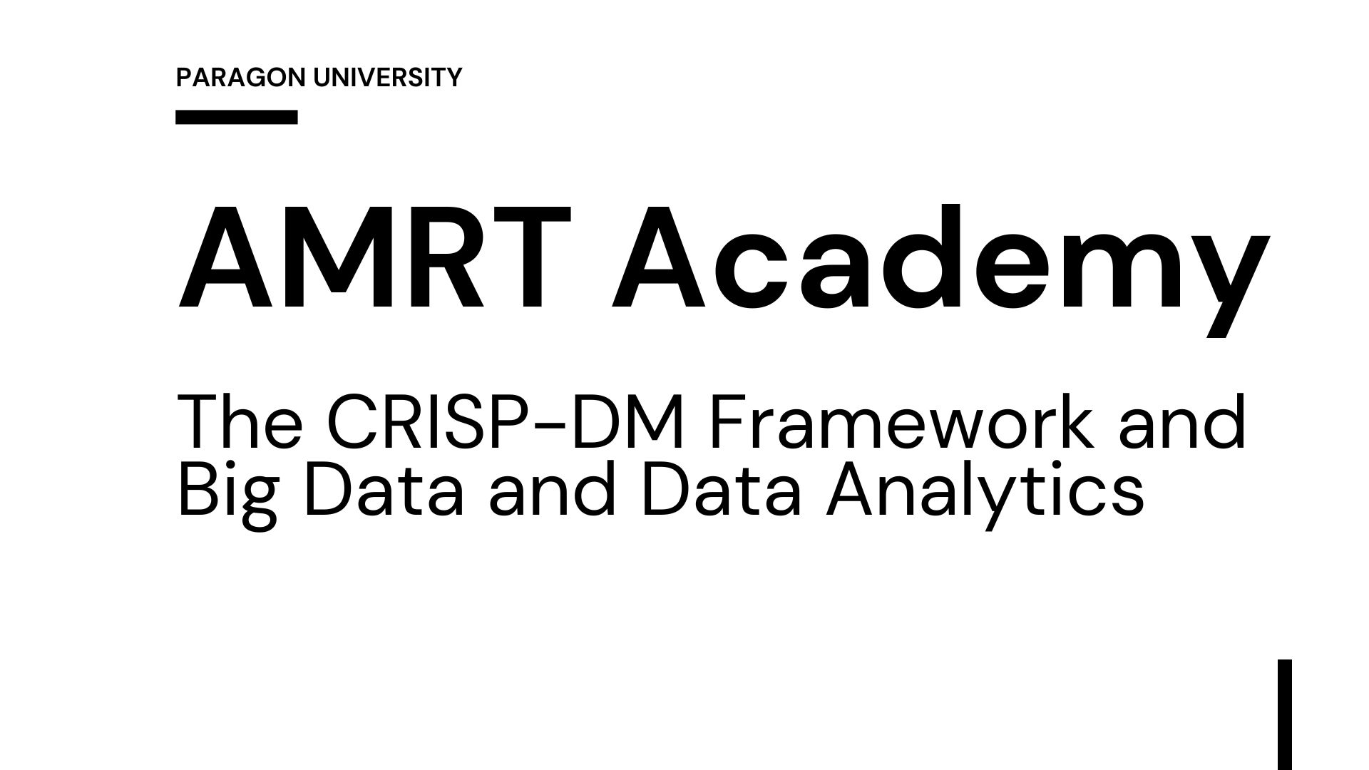 Course Image The CRISP-DM Framework and Big Data and Data Analytics