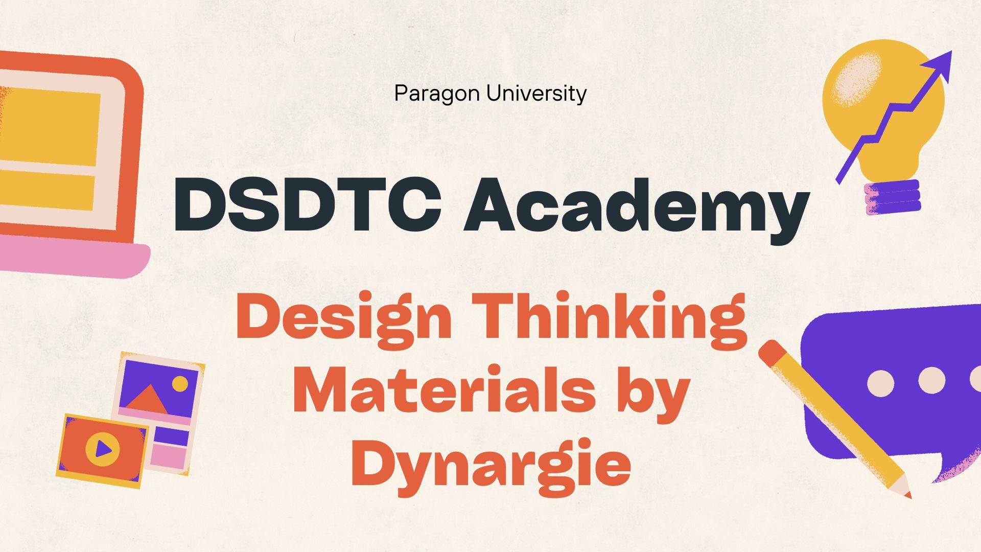 Course Image Design Thinking Materials by Dynargie