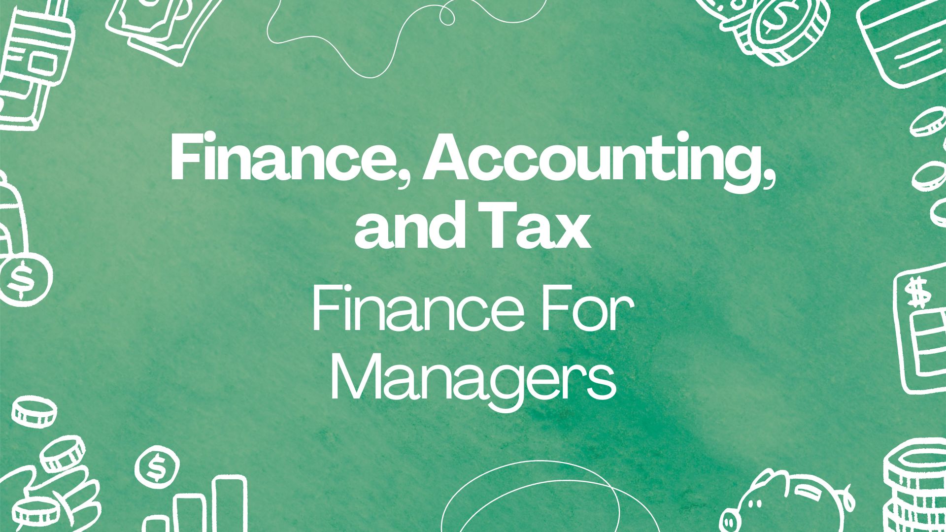 Course Image Finance For Managers