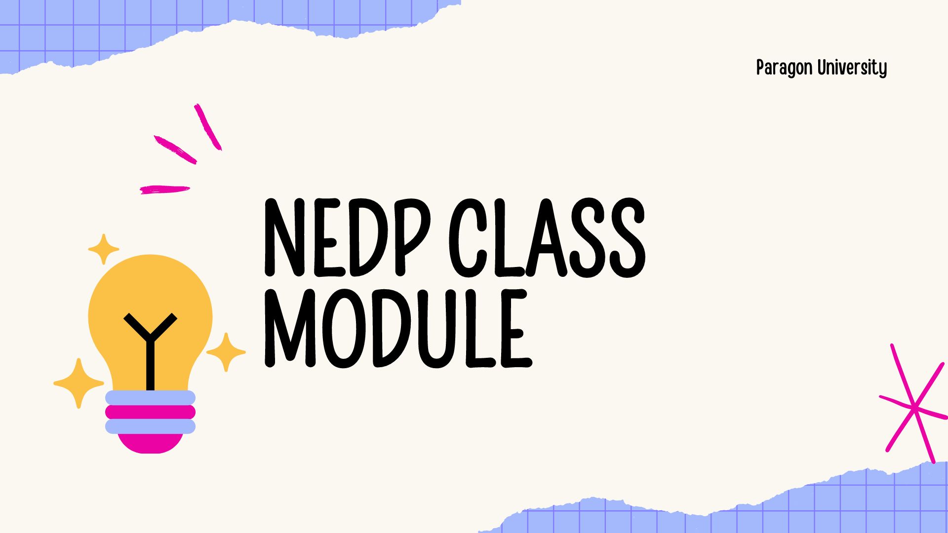 Course Image NEDP CLASS MODULE