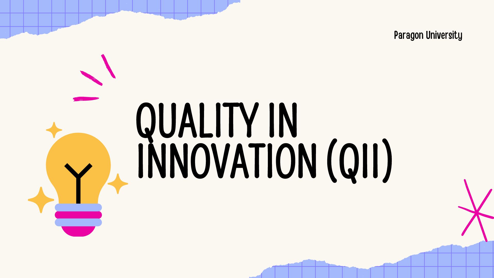 Course Image Quality In Innovation (QII)