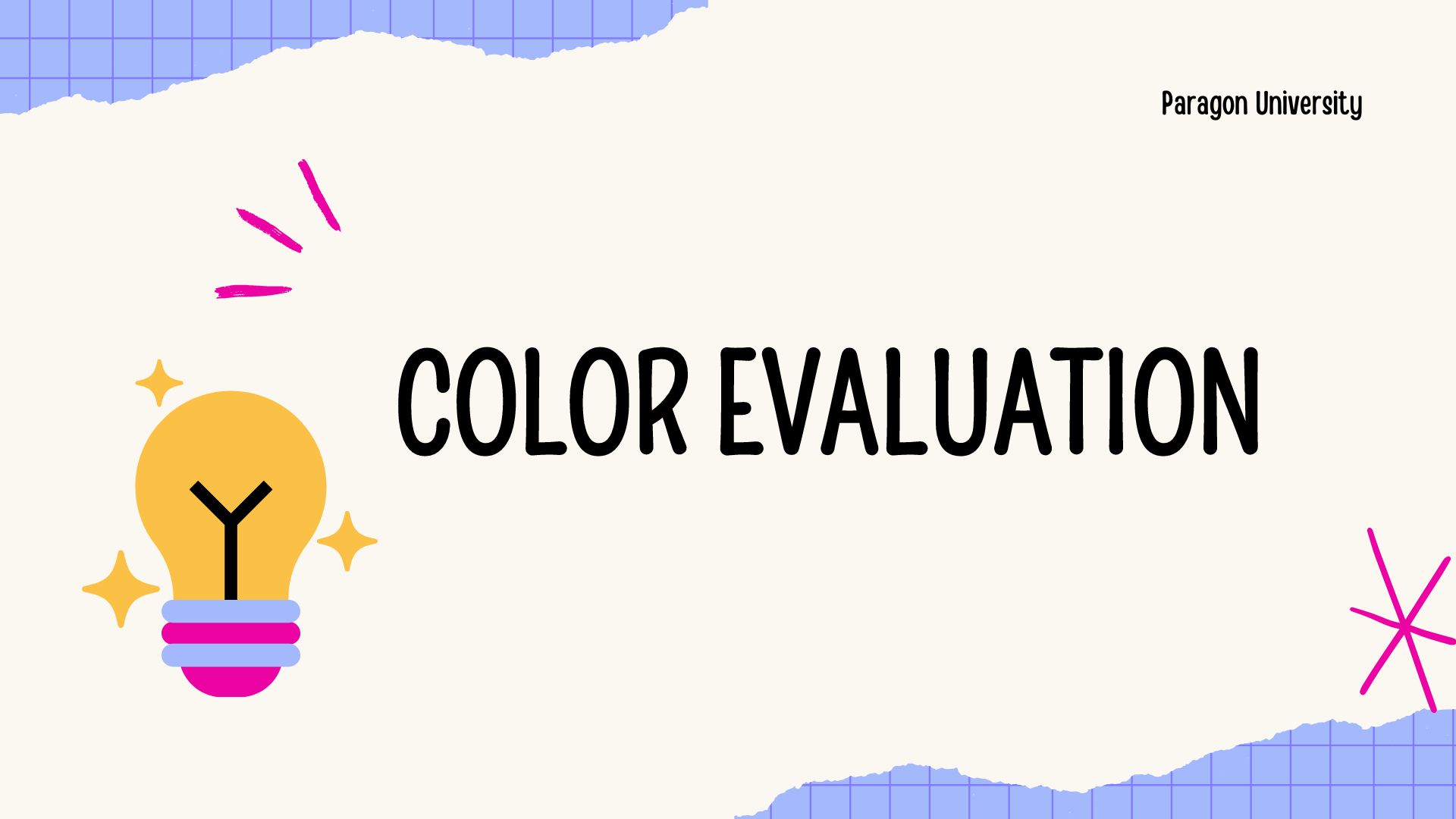 Course Image COLOR EVALUATION