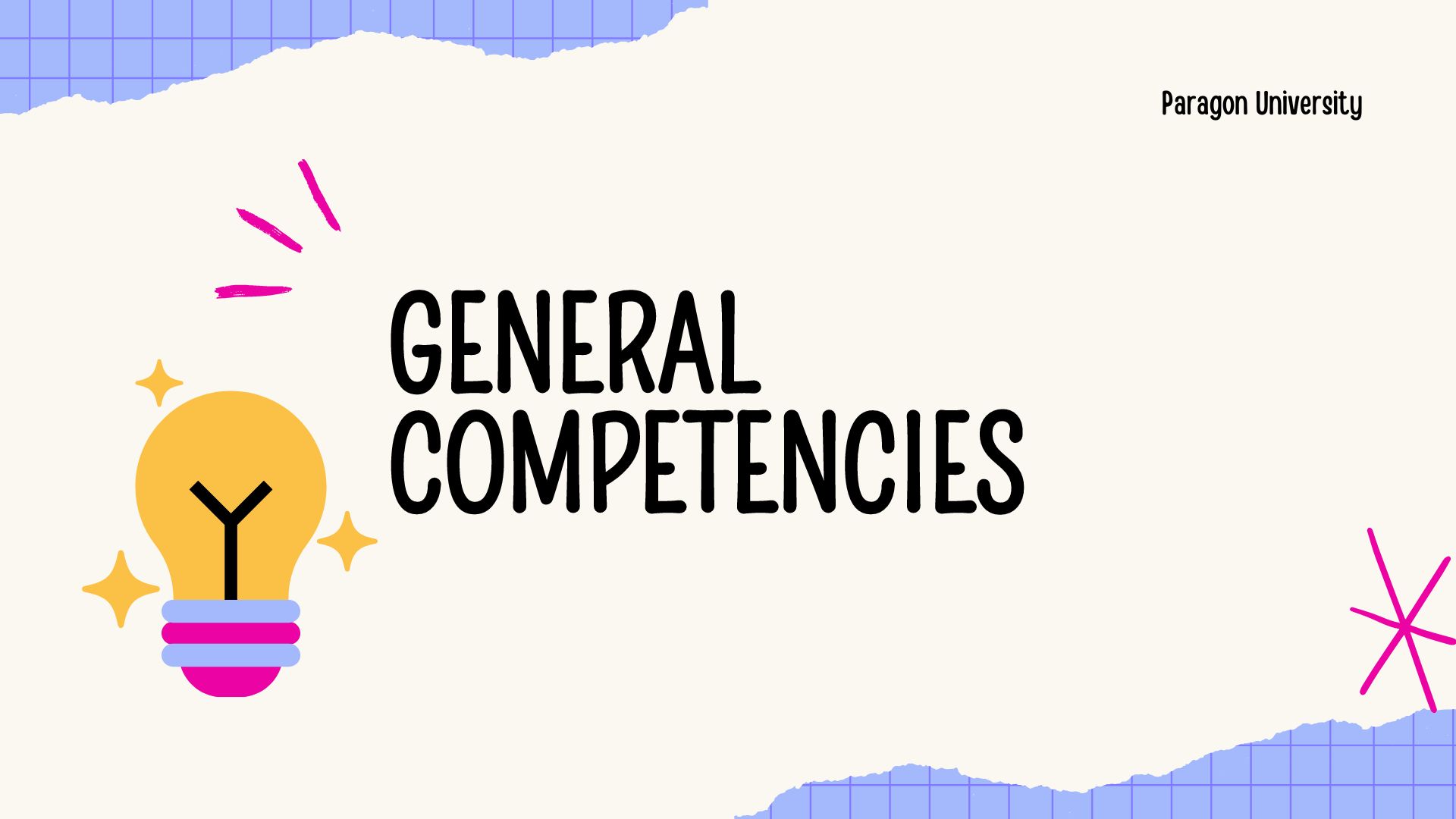 Course Image General Competencies
