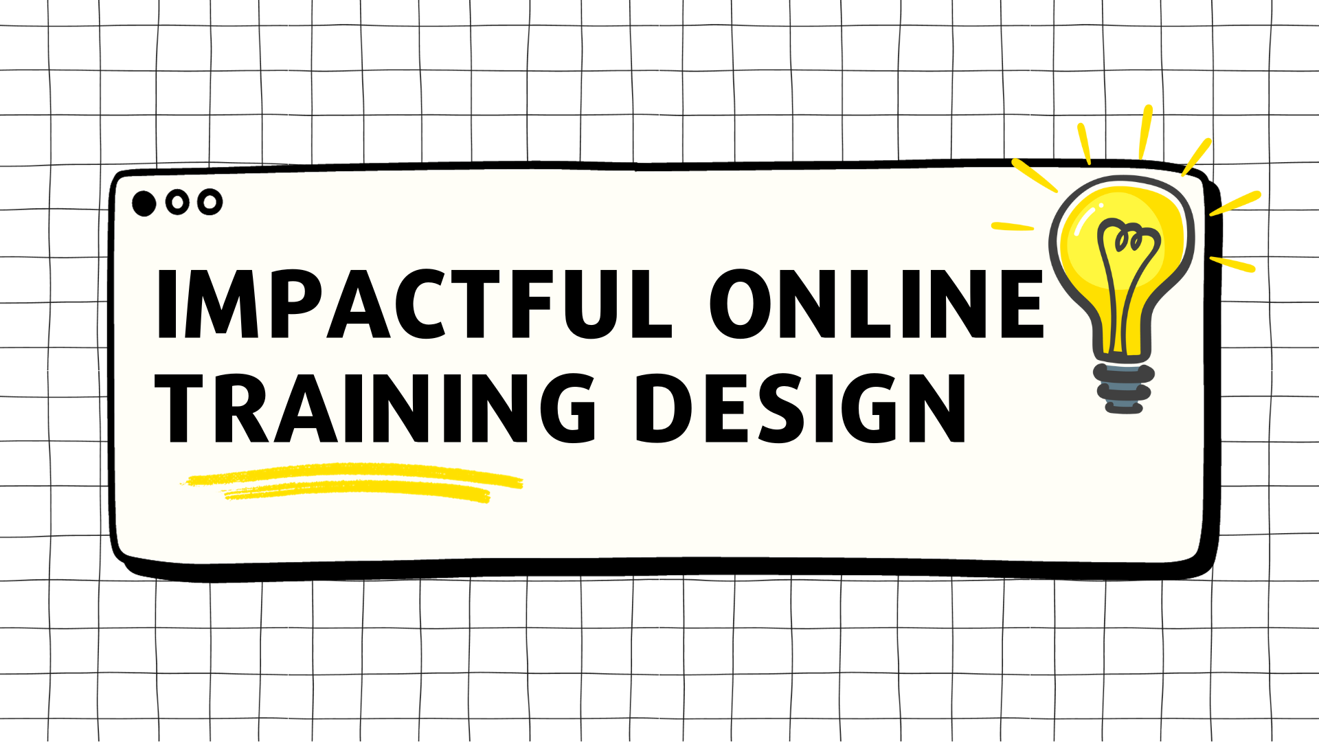 Course Image Impactful Online Training Design